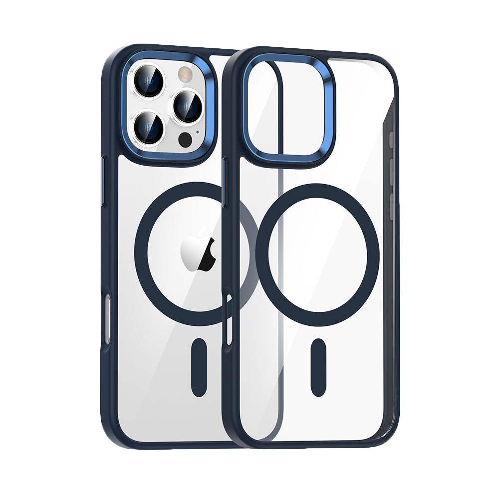 Highly transparent soft frame magnetic mobile phone protective case